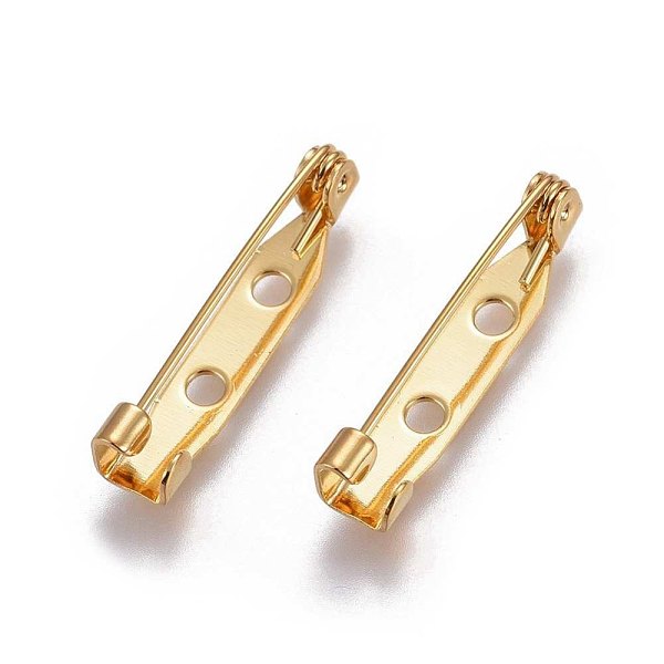 PandaHall 304 Stainless Steel Brooch Findings, Golden, 25x5mm, Pin: 0.67mm 304 Stainless Steel
PandaHall 304 Stainless Steel Brooch Findings, Golden, 25x5mm, Pin: 0.67mm 304 Stainless Steel