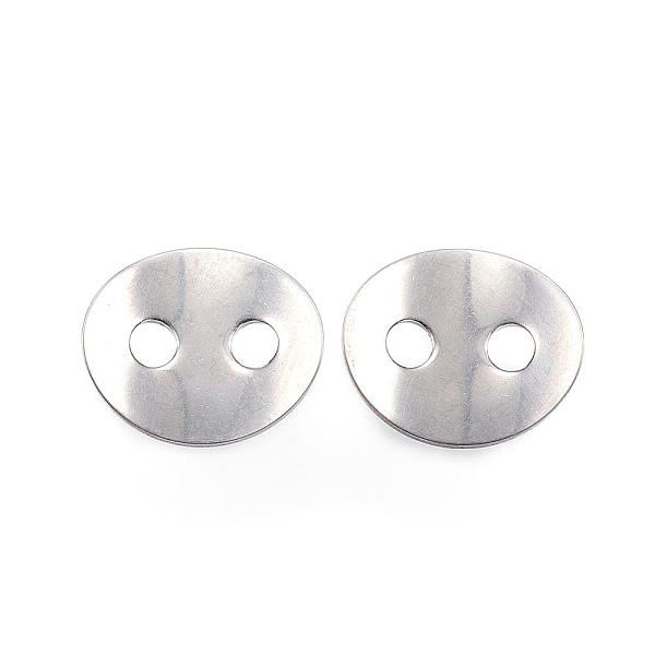 PandaHall 2-Hole 201 Stainless Steel Sewing Buttons, Flat Oval, Stainless Steel Color, 14x12mm, Hole: 3mm 201 Stainless Steel Oval
PandaHall 2-Hole 201 Stainless Steel Sewing Buttons, Flat Oval, Stainless Steel Color, 14x12mm, Hole: 3mm 201 Stainless Steel Oval