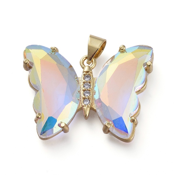 PandaHall Brass Micro Pave Clear Cubic Zirconia Pendants, with Glass, Butterfly, Golden, Clear AB, 20x26.5x5mm Brass+Glass Butterfly White
PandaHall Brass Micro Pave Clear Cubic Zirconia Pendants, with Glass, Butterfly, Golden, Clear AB, 20x26.5x5mm Brass+Glass Butterfly White
