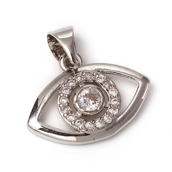 PandaHall Brass Micro Pave Clear Cubic Zirconia Pendants, Long-Lasting Plated, Eye, Platinum, 13x17x2.5mm, Hole: 5x3.5mm Brass+Cubic...
PandaHall Brass Micro Pave Clear Cubic Zirconia Pendants, Long-Lasting Plated, Eye, Platinum, 13x17x2.5mm, Hole: 5x3.5mm Brass+Cubic...