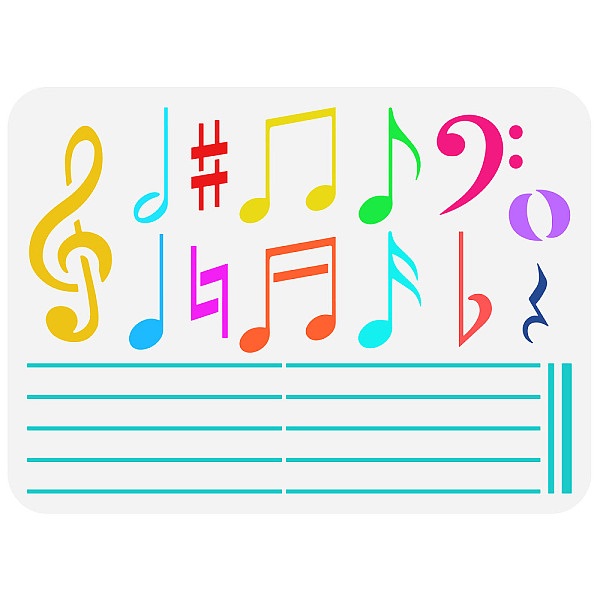 PandaHall FINGERINSPIRE Music Notes Stencil 21x29.7cm Reusable Music Score Drawing Stencil DIY Staff Score Painting Template Music Theme...
PandaHall FINGERINSPIRE Music Notes Stencil 21x29.7cm Reusable Music Score Drawing Stencil DIY Staff Score Painting Template Music Theme...