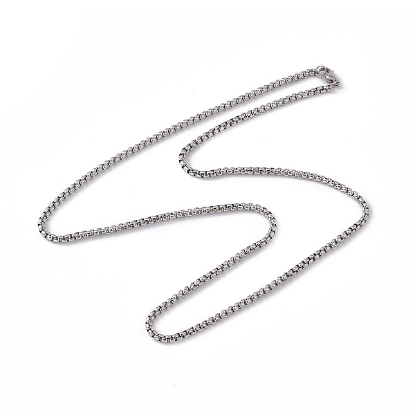 PandaHall 201 Stainless Steel Box Chain Necklace for Men Women, Stainless Steel Color, 23.62 inch(60cm) 201 Stainless Steel
PandaHall 201 Stainless Steel Box Chain Necklace for Men Women, Stainless Steel Color, 23.62 inch(60cm) 201 Stainless Steel