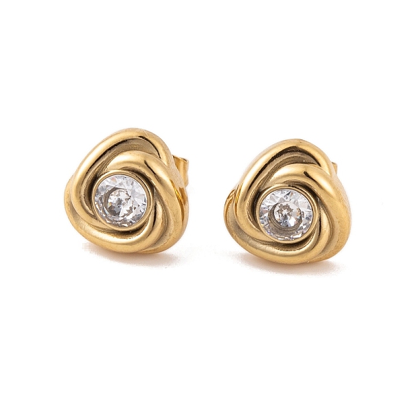 PandaHall Flower 304 Stainless Steel Rhinestone Stud Earrings for Women, Golden, 9.6x10mm Rhinestone Flower
PandaHall Flower 304 Stainless Steel Rhinestone Stud Earrings for Women, Golden, 9.6x10mm Rhinestone Flower
