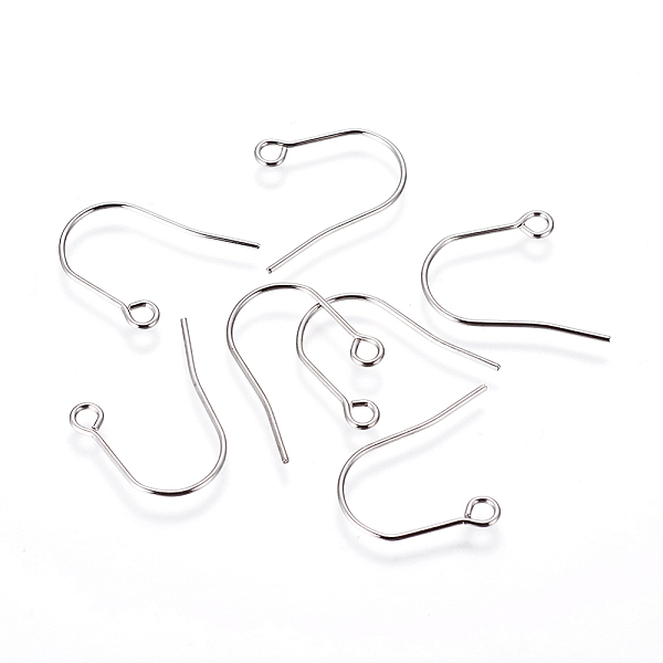 PandaHall 316 Surgical Stainless Steel Earring Hooks, with Horizontal Loop, Stainless Steel Color, 22~23x18x0.8mm, Hole: 2mm, Pin: 0.8mm 316...
PandaHall 316 Surgical Stainless Steel Earring Hooks, with Horizontal Loop, Stainless Steel Color, 22~23x18x0.8mm, Hole: 2mm, Pin: 0.8mm 316...