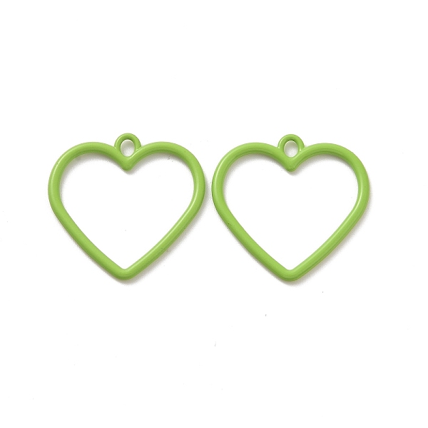 PandaHall Spray Painted Alloy Pendants, Cadmium Free & Lead Free & Nickle Free, Heart Charm, Yellow Green, 25x25x1.5mm, Hole: 3x2mm Alloy...
PandaHall Spray Painted Alloy Pendants, Cadmium Free & Lead Free & Nickle Free, Heart Charm, Yellow Green, 25x25x1.5mm, Hole: 3x2mm Alloy...