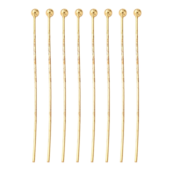 PandaHall Brass Ball Head pins, Cadmium Free & Nickel Free & Lead Free, Real 18K Gold Plated, 39x0.5mm, 24 Gauge, Head: 2mm Brass
PandaHall Brass Ball Head pins, Cadmium Free & Nickel Free & Lead Free, Real 18K Gold Plated, 39x0.5mm, 24 Gauge, Head: 2mm Brass