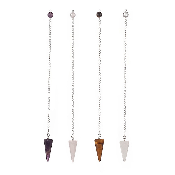 PandaHall Mixed Natural Gemstone Hexagonal Pointed Dowsing Pendulums, with 304 Stainless Steel Findings, Faceted Cone Charm, 220mm Mixed...
PandaHall Mixed Natural Gemstone Hexagonal Pointed Dowsing Pendulums, with 304 Stainless Steel Findings, Faceted Cone Charm, 220mm Mixed...