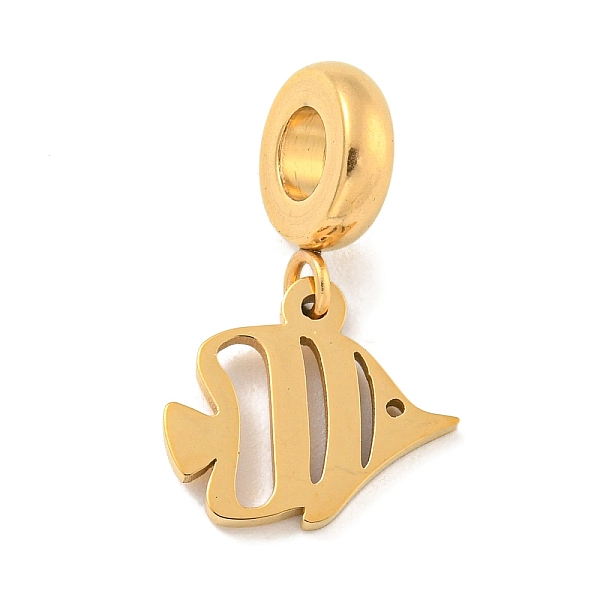 PandaHall 304 Stainless Steel European Dangle Charms, Large Hole Pendants, Fish Charm, Golden, 22.5mm, Hole: 4.5mm 304 Stainless Steel Fish
PandaHall 304 Stainless Steel European Dangle Charms, Large Hole Pendants, Fish Charm, Golden, 22.5mm, Hole: 4.5mm 304 Stainless Steel Fish