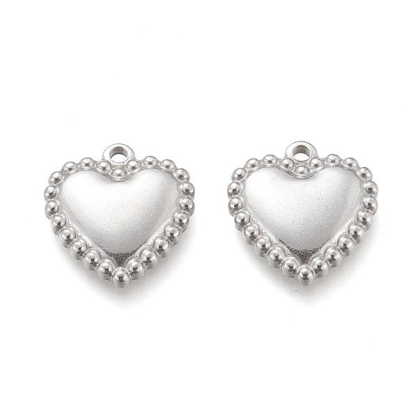 PandaHall 304 Stainless Steel Pendants, Heart, Stainless Steel Color, 19x18x3mm, Hole: 1.8mm 304 Stainless Steel Heart
PandaHall 304 Stainless Steel Pendants, Heart, Stainless Steel Color, 19x18x3mm, Hole: 1.8mm 304 Stainless Steel Heart