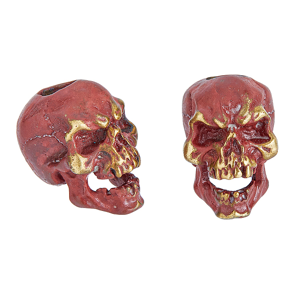 PandaHall SUPERFINDINGS 2Pcs Brass Skull Spacer Beads Halloween Theme Saddle Brown Large Hole Beads Cord Antique Tool Bead European Skull...
PandaHall SUPERFINDINGS 2Pcs Brass Skull Spacer Beads Halloween Theme Saddle Brown Large Hole Beads Cord Antique Tool Bead European Skull...