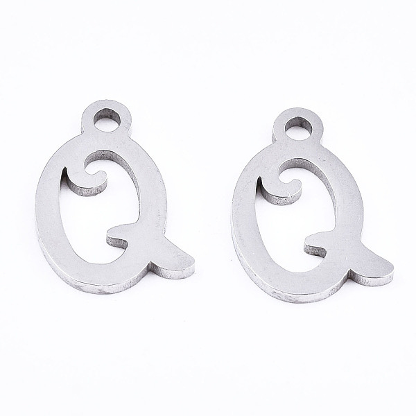 PandaHall 201 Stainless Steel Charms, Laser Cut, Alphabet, Stainless Steel Color, Letter.Q, 12x7.5x1mm, Hole: 1.4mm Stainless Steel Letter Q
PandaHall 201 Stainless Steel Charms, Laser Cut, Alphabet, Stainless Steel Color, Letter.Q, 12x7.5x1mm, Hole: 1.4mm Stainless Steel Letter Q