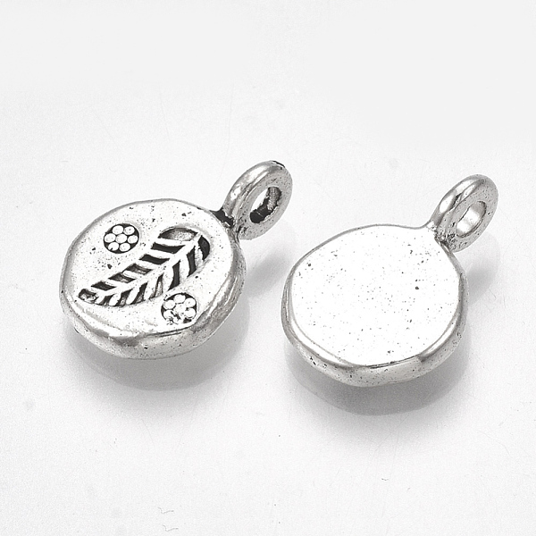 PandaHall Tibetan Style Alloy Pendants, Cadmium Free & Lead Free, Flat Round with Leaf, Antique Silver, 14x9.5x4.5mm, Hole: 2mm, about...
PandaHall Tibetan Style Alloy Pendants, Cadmium Free & Lead Free, Flat Round with Leaf, Antique Silver, 14x9.5x4.5mm, Hole: 2mm, about...