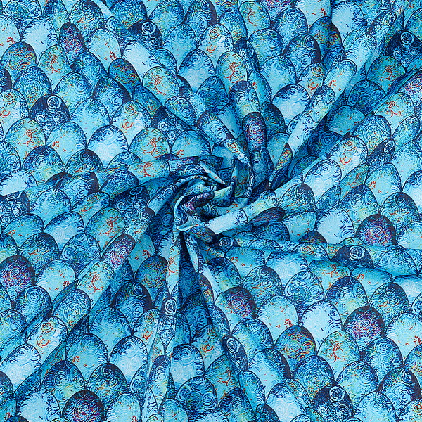 PandaHall FINGERINSPIRE Mermaid Scales Fabric Cotton Fabric 39x57 inch Deep Sea Blue Polyester Fabric Mermaid Printed Fishscale Pattern...
PandaHall FINGERINSPIRE Mermaid Scales Fabric Cotton Fabric 39x57 inch Deep Sea Blue Polyester Fabric Mermaid Printed Fishscale Pattern...
