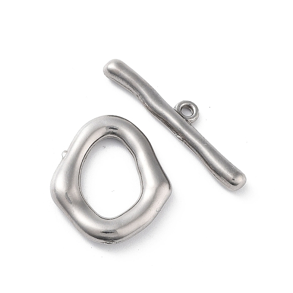 PandaHall 304 Stainless Steel Toggle Clasps, Oval, Stainless Steel Color, 19.5x17x3mm, Bar: 27x6x2.5mm, Hole: 1.5mm 304 Stainless Steel Oval
PandaHall 304 Stainless Steel Toggle Clasps, Oval, Stainless Steel Color, 19.5x17x3mm, Bar: 27x6x2.5mm, Hole: 1.5mm 304 Stainless Steel Oval