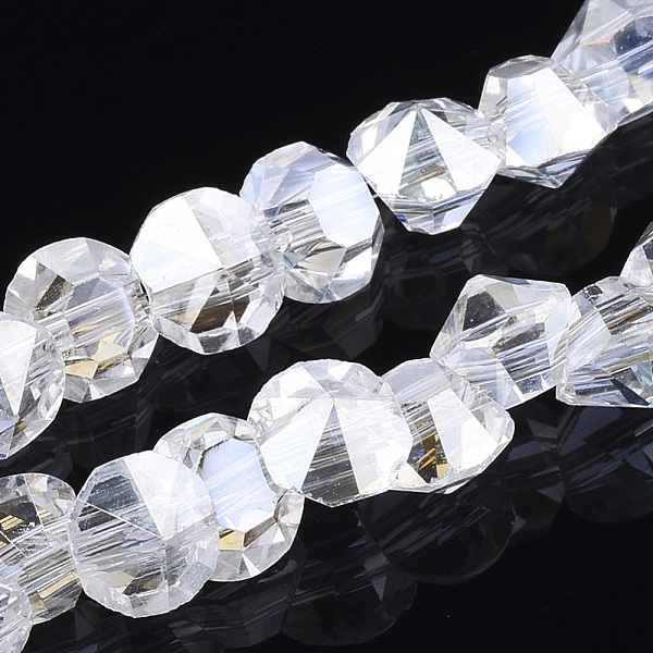PandaHall Electroplated Glass Beads Strands, Pearl Luster Plated, Faceted, Diamond, Clear, 4mm, Hole: 0.5mm, about 99pcs/strand, 11.81 inch...
PandaHall Electroplated Glass Beads Strands, Pearl Luster Plated, Faceted, Diamond, Clear, 4mm, Hole: 0.5mm, about 99pcs/strand, 11.81 inch...