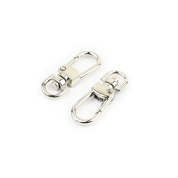 PandaHall Zinc Alloy Swivel Clasps, Swivel Snap Hook, Platinum, 40mm, Hole: 9mm Alloy
PandaHall Zinc Alloy Swivel Clasps, Swivel Snap Hook, Platinum, 40mm, Hole: 9mm Alloy