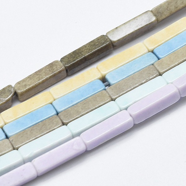 PandaHall Natural Agate Beads Strands, Dyed & Heated, Cuboid, Mixed Color, 8.5~9x2.5x2mm, Hole: 0.5mm, about 47pcs/strand, 15.5 inch Natural..., Multicolor
PandaHall Natural Agate Beads Strands, Dyed & Heated, Cuboid, Mixed Color, 8.5~9x2.5x2mm, Hole: 0.5mm, about 47pcs/strand, 15.5 inch Natural..., Multicolor