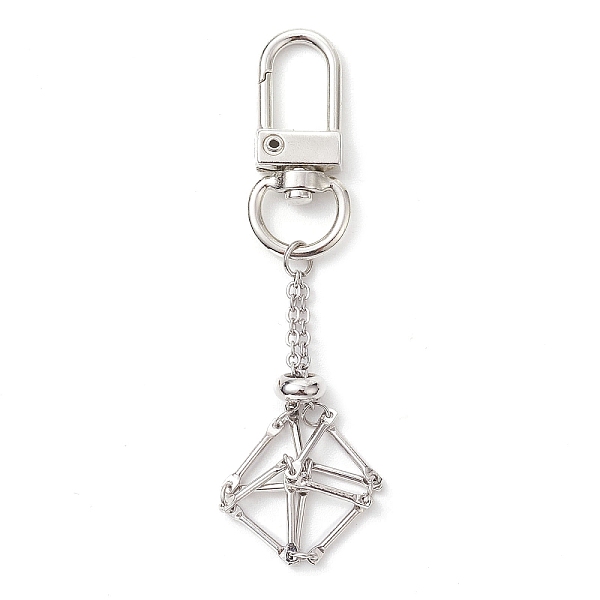 PandaHall 304 Stainless Steel Empty Stone Holder Chain Pouch Pendant Decorations, with Alloy Swivel Clasps, Stainless Steel Color, 81mm 304...
PandaHall 304 Stainless Steel Empty Stone Holder Chain Pouch Pendant Decorations, with Alloy Swivel Clasps, Stainless Steel Color, 81mm 304...