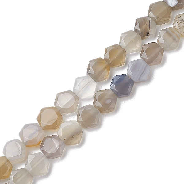 PandaHall Natural Grey Agate Beads Strands, Faceted Hexagonal Cut, Hexagon, 8~8.5x9~9.5x4~4.5mm, Hole: 1mm, about 25pcs/strand, 8.11''...
PandaHall Natural Grey Agate Beads Strands, Faceted Hexagonal Cut, Hexagon, 8~8.5x9~9.5x4~4.5mm, Hole: 1mm, about 25pcs/strand, 8.11''...
