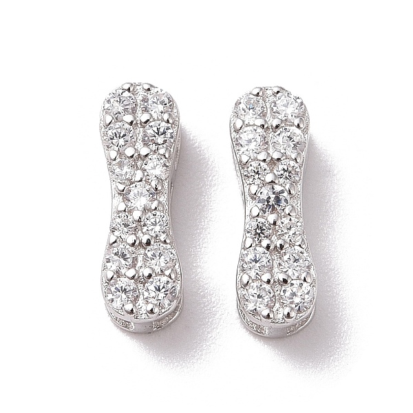 PandaHall 925 Sterling Silver Micro Pave Cubic Zirconia Beads, Real Platinum Plated, Letter I, 9x3x3mm, Hole: 2.5x1.5mm Cubic Zirconia...
PandaHall 925 Sterling Silver Micro Pave Cubic Zirconia Beads, Real Platinum Plated, Letter I, 9x3x3mm, Hole: 2.5x1.5mm Cubic Zirconia...