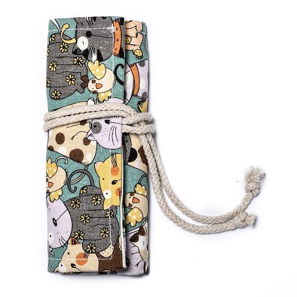 PandaHall Handmade Canvas Pencil Roll Wrap 12 Holes, Multiuse Roll Up Pencil Case, Pen Curtain, for Coloring Pencil Holder Organizer, Cat...
PandaHall Handmade Canvas Pencil Roll Wrap 12 Holes, Multiuse Roll Up Pencil Case, Pen Curtain, for Coloring Pencil Holder Organizer, Cat...