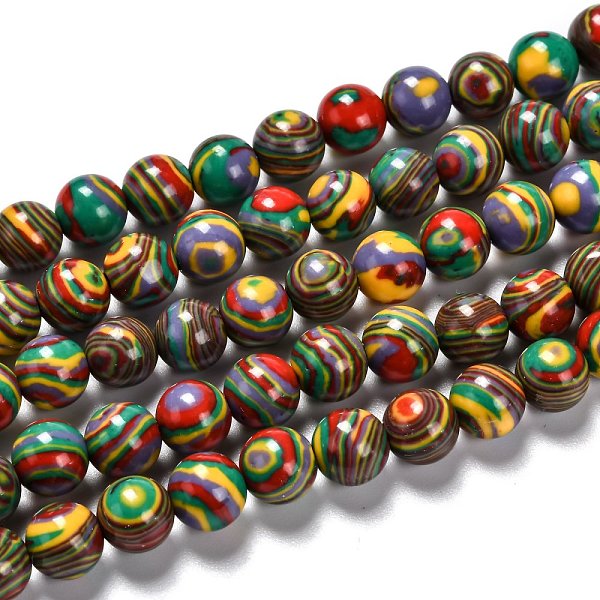 PandaHall Synthetic Malachite Beads Strands, Dyed, Round, Colorful, 10mm, Hole: 1mm, about 38pcs/strand, 14.96 inch(38cm) Malachite Round
PandaHall Synthetic Malachite Beads Strands, Dyed, Round, Colorful, 10mm, Hole: 1mm, about 38pcs/strand, 14.96 inch(38cm) Malachite Round