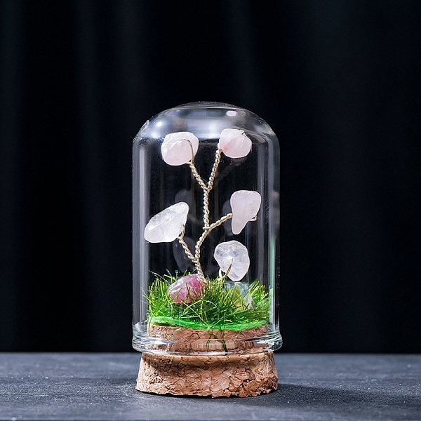 PandaHall Natural Rose Quartz Display Decorations, Miniature Plants, with Glass Cloche Bell Jar Terrarium and Cork Base, Tree, 30x57mm Rose...
PandaHall Natural Rose Quartz Display Decorations, Miniature Plants, with Glass Cloche Bell Jar Terrarium and Cork Base, Tree, 30x57mm Rose...