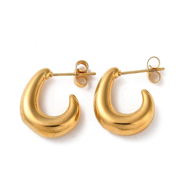 PandaHall Ion Plating(IP) 304 Stainless Steel Teardrop Stud Earrings, Half Hoop Earrings, Real 18K Gold Plated, 17.5x6mm 304 Stainless Steel...
PandaHall Ion Plating(IP) 304 Stainless Steel Teardrop Stud Earrings, Half Hoop Earrings, Real 18K Gold Plated, 17.5x6mm 304 Stainless Steel...