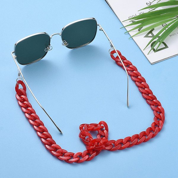PandaHall Eyeglasses Chains, Neck Strap for Eyeglasses, with Acrylic Curb Chains, 304 Stainless Steel Jump Rings and Rubber Loop Ends, Red...
PandaHall Eyeglasses Chains, Neck Strap for Eyeglasses, with Acrylic Curb Chains, 304 Stainless Steel Jump Rings and Rubber Loop Ends, Red...