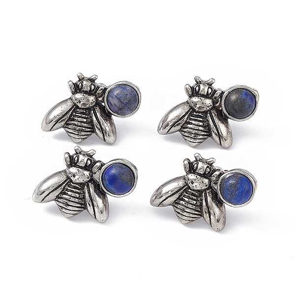 PandaHall Natural Lapis Lazuli Bee Stud Earrings, Antique Silver Alloy Earrings with Brass Pins for Women, 15.5x20.5mm, Pin: 0.8mm Lapis...
PandaHall Natural Lapis Lazuli Bee Stud Earrings, Antique Silver Alloy Earrings with Brass Pins for Women, 15.5x20.5mm, Pin: 0.8mm Lapis...