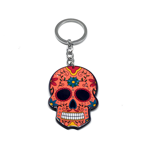 PandaHall Plastic Pendant Keychain, with Iron Key Rings, Skull, Salmon, Pendant: 5.7x4cm Plastic Skull Red
PandaHall Plastic Pendant Keychain, with Iron Key Rings, Skull, Salmon, Pendant: 5.7x4cm Plastic Skull Red