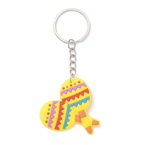 PandaHall Cartoon PVC Plastic Keychain, for Mexican Holiday Party Decoration Gift Keychain, Racket Charms, Sports Themed Pattern, 10cm..., Yellow
PandaHall Cartoon PVC Plastic Keychain, for Mexican Holiday Party Decoration Gift Keychain, Racket Charms, Sports Themed Pattern, 10cm..., Yellow