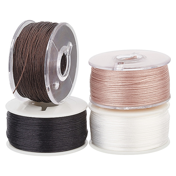 PandaHall 4 Rolls 4 Colors Special Coated Polyester Beading Threads for Seed Beads, Mixed Color, 0.1mm, about 50 yards/roll, 1 roll/color..., Multicolor
PandaHall 4 Rolls 4 Colors Special Coated Polyester Beading Threads for Seed Beads, Mixed Color, 0.1mm, about 50 yards/roll, 1 roll/color..., Multicolor