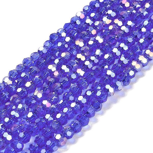 PandaHall Transparent Glass Beads, 32 Facets, AB Color Plated, Round, Slate Blue, 4.5x4mm, Hole: 1mm, about 87~93pcs/strand, 32~33cm Glass...
PandaHall Transparent Glass Beads, 32 Facets, AB Color Plated, Round, Slate Blue, 4.5x4mm, Hole: 1mm, about 87~93pcs/strand, 32~33cm Glass...