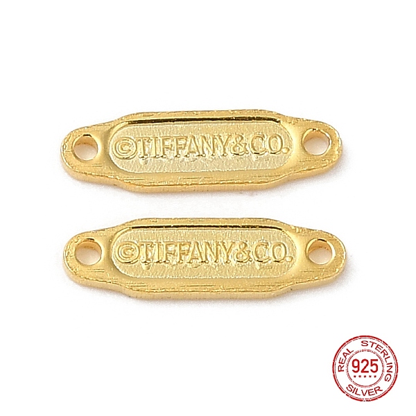 PandaHall 925 Sterling Silver Links, Chain Tabs, with 925 Stamp, Golden, 8.5x2.5x0.5mm, Hole: 0.7mm Sterling Silver
PandaHall 925 Sterling Silver Links, Chain Tabs, with 925 Stamp, Golden, 8.5x2.5x0.5mm, Hole: 0.7mm Sterling Silver