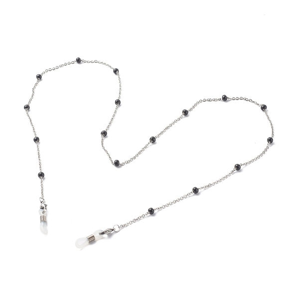 PandaHall 304 Stainless Steel Cable Chain Necklaces, with Enamel Beads, EyeGlass Chains, Stainless Steel Color, Black, 27.95 inch(71cm)...
PandaHall 304 Stainless Steel Cable Chain Necklaces, with Enamel Beads, EyeGlass Chains, Stainless Steel Color, Black, 27.95 inch(71cm)...