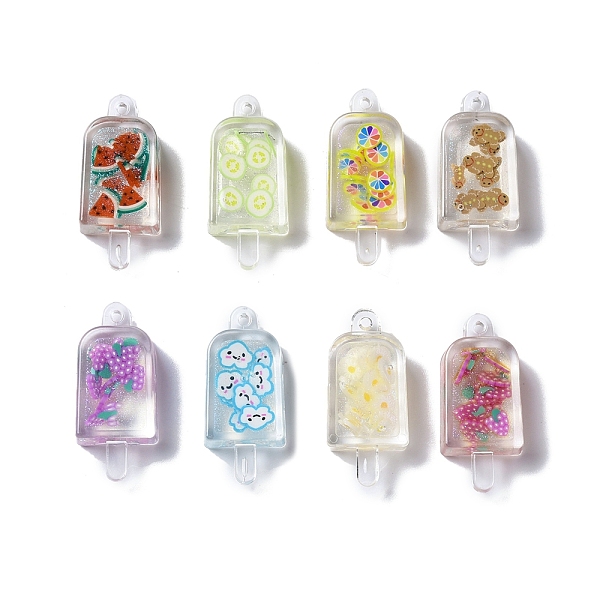 PandaHall Transparent Resin Pendants, Ice Pop Charms with Fruit Polymer Clay Inside, Mixed Color, 34.5x15x9mm, Hole: 1.6mm Resin Food..., Multicolor
PandaHall Transparent Resin Pendants, Ice Pop Charms with Fruit Polymer Clay Inside, Mixed Color, 34.5x15x9mm, Hole: 1.6mm Resin Food..., Multicolor