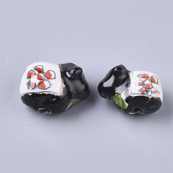PandaHall Handmade Porcelain Beads, Ornamental with Gold, Sheep, Black, 14~16x18.5~20.5x11.5~12.5mm, Hole: 1.8mm Porcelain Sheep Black
PandaHall Handmade Porcelain Beads, Ornamental with Gold, Sheep, Black, 14~16x18.5~20.5x11.5~12.5mm, Hole: 1.8mm Porcelain Sheep Black