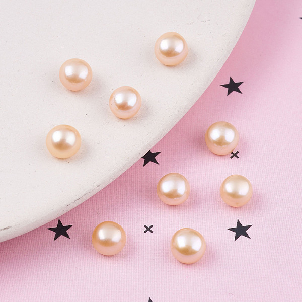 PandaHall Half Drilled Natural Cultured Freshwater Pearl Beads, Half Round, PeachPuff, 6~6.5x4.5~5mm, Hole: 1mm Pearl Half Round Brown
PandaHall Half Drilled Natural Cultured Freshwater Pearl Beads, Half Round, PeachPuff, 6~6.5x4.5~5mm, Hole: 1mm Pearl Half Round Brown