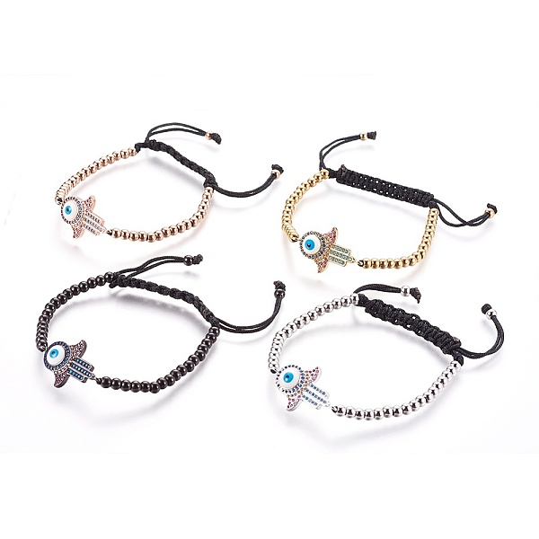PandaHall Adjustable 304 Stainless Steel Braided Beaded Bracelets, with Nylon Cord and Brass Micro Pave Cubic Zirconia Enamel Findings...
PandaHall Adjustable 304 Stainless Steel Braided Beaded Bracelets, with Nylon Cord and Brass Micro Pave Cubic Zirconia Enamel Findings...