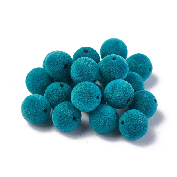 PandaHall Flocky Acrylic Beads, Round, Dark Turquoise, 10mm, Hole: 2mm Acrylic Round Cyan
PandaHall Flocky Acrylic Beads, Round, Dark Turquoise, 10mm, Hole: 2mm Acrylic Round Cyan