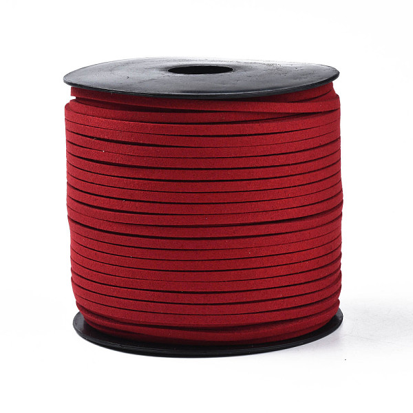 PandaHall Eco-Friendly Faux Suede Cord, Faux Suede Lace, FireBrick, 3.0x1.4mm, about 98.42 yards(90m)/roll Faux Suede Red
PandaHall Eco-Friendly Faux Suede Cord, Faux Suede Lace, FireBrick, 3.0x1.4mm, about 98.42 yards(90m)/roll Faux Suede Red