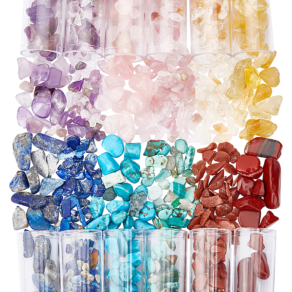 PandaHall 240G 12 Styles Gemstone Chip Beads, No Hole Natural & Synthetic Mixed Stone Beads Crystals Crushed Beads Irregular Shaped Loose..., Multicolor
PandaHall 240G 12 Styles Gemstone Chip Beads, No Hole Natural & Synthetic Mixed Stone Beads Crystals Crushed Beads Irregular Shaped Loose..., Multicolor