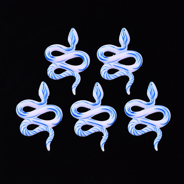 PandaHall Opaque Resin Pendants, Snake, Lavender Blush, 44.5x28x3mm, Hole: 1mm Resin Snake
PandaHall Opaque Resin Pendants, Snake, Lavender Blush, 44.5x28x3mm, Hole: 1mm Resin Snake