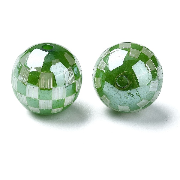 PandaHall Resin European Beads, Large Hole Tartan Round Beads, Medium Sea Green, 16x16mm, Hole: 3mm Resin Round
PandaHall Resin European Beads, Large Hole Tartan Round Beads, Medium Sea Green, 16x16mm, Hole: 3mm Resin Round