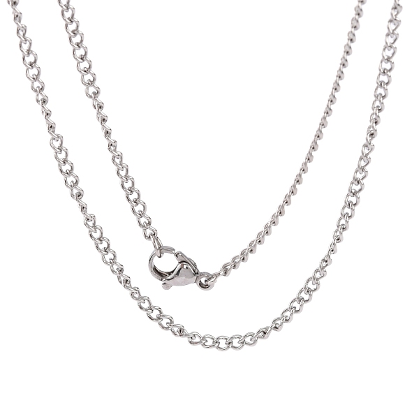 PandaHall Unisex Casual Style 304 Stainless Steel Curb Chain Necklaces, with Lobster Claw Clasps, Stainless Steel Color, 19.7 inch(50cm) 304...
PandaHall Unisex Casual Style 304 Stainless Steel Curb Chain Necklaces, with Lobster Claw Clasps, Stainless Steel Color, 19.7 inch(50cm) 304...