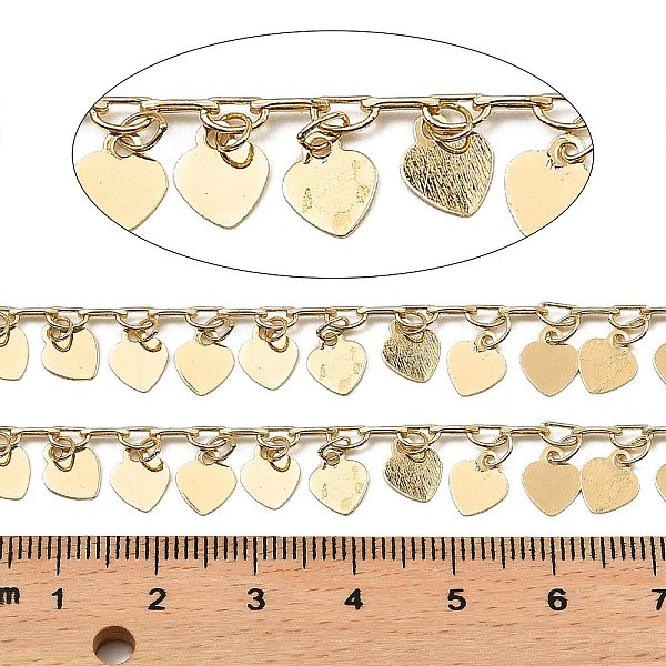 PandaHall Rack Plating Brass Link Chains, with Heart Charms, Long-Lasting Plated, Soldered, with Spool, Light Gold, heart: 7.5x6x0.2mm...
PandaHall Rack Plating Brass Link Chains, with Heart Charms, Long-Lasting Plated, Soldered, with Spool, Light Gold, heart: 7.5x6x0.2mm...