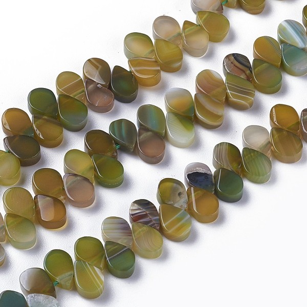 PandaHall Dyed Natural Agate Beads Strands, Top Drilled Beads, Teardrop, Olive, 7.5~8x5~5.5x2.5~3mm, Hole: 1mm, about 112pcs/strand, 15.3..., Green
PandaHall Dyed Natural Agate Beads Strands, Top Drilled Beads, Teardrop, Olive, 7.5~8x5~5.5x2.5~3mm, Hole: 1mm, about 112pcs/strand, 15.3..., Green