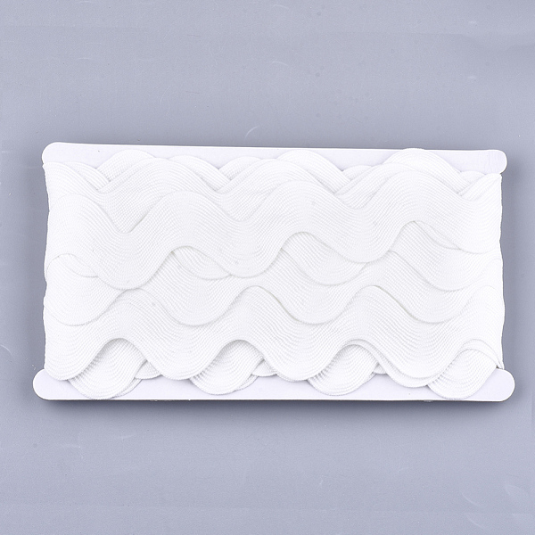 PandaHall Polyester Ribbons, Wave Shape, Creamy White, 38~40mm, 10yard/card Polyester None
PandaHall Polyester Ribbons, Wave Shape, Creamy White, 38~40mm, 10yard/card Polyester None