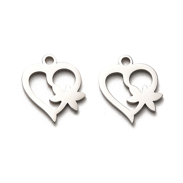 PandaHall Valentine's Day 316 Surgical Stainless Steel Charms, Laser Cut, Heart Charm, Stainless Steel Color, Flower, 14x12.5x1mm, Hole...
PandaHall Valentine's Day 316 Surgical Stainless Steel Charms, Laser Cut, Heart Charm, Stainless Steel Color, Flower, 14x12.5x1mm, Hole...